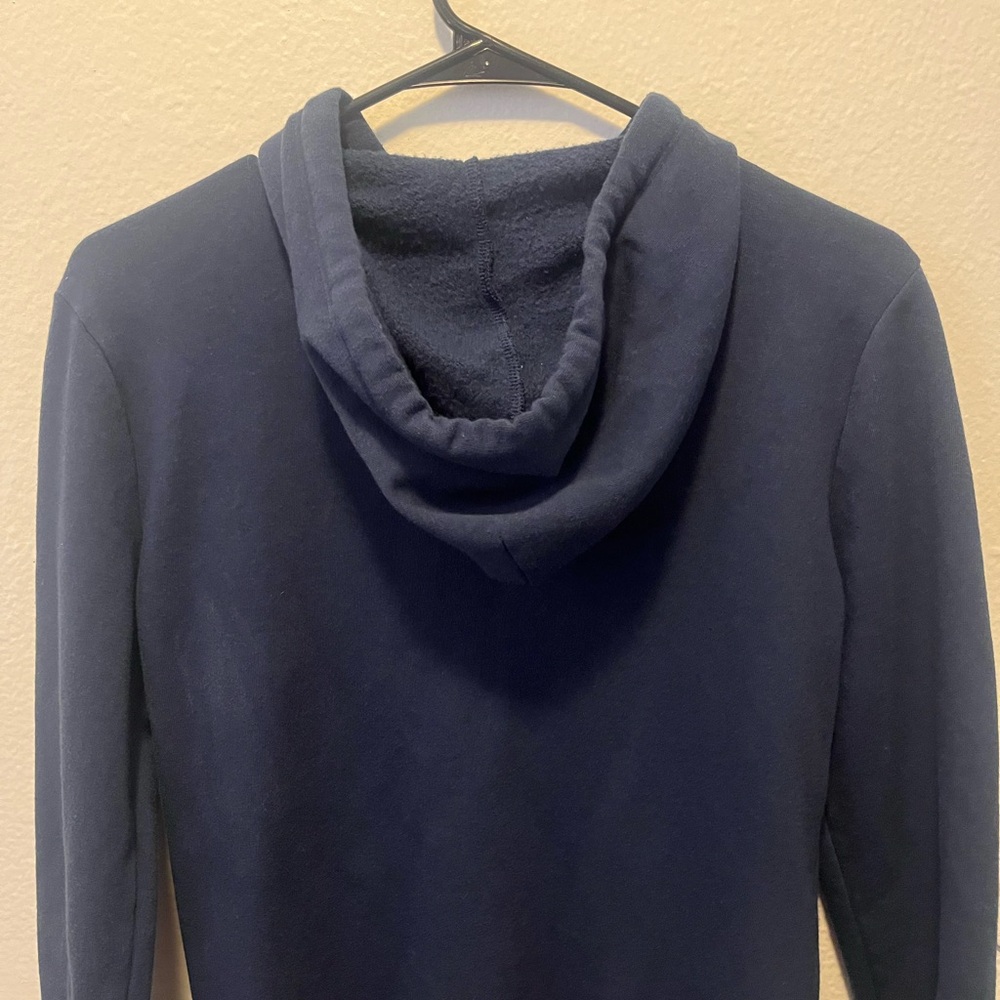 ✨PINK Victoria's Secret Navy Zip-Up Hoodie with White Logo - Picture 7 of 7